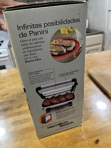 Hamilton Beach Panini Press 25450 1200W Non-Stick - photo 3