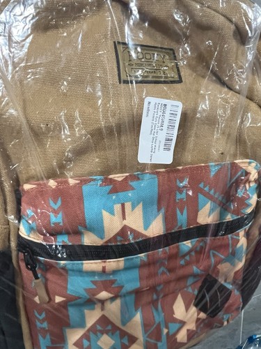 HOOEY Unisex Kids Tan/Brown/Blue Southwestern Geometric Backpack - photo 3