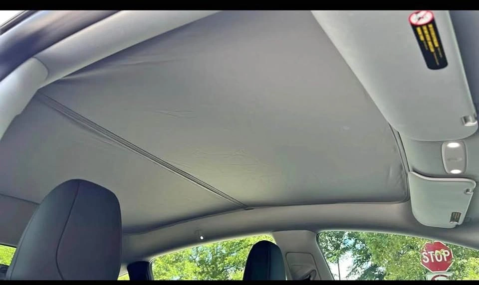 VION Tesla Model 3 Roof Sunshade – Full Blackout