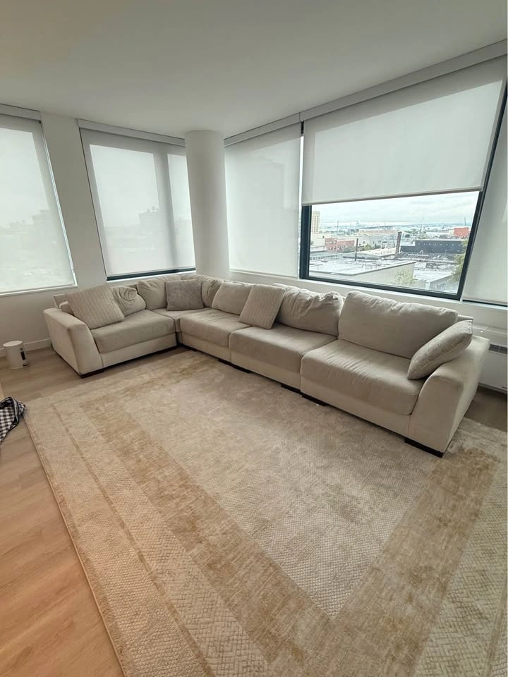 Ashley beige/cream Sectional Couch - photo 2