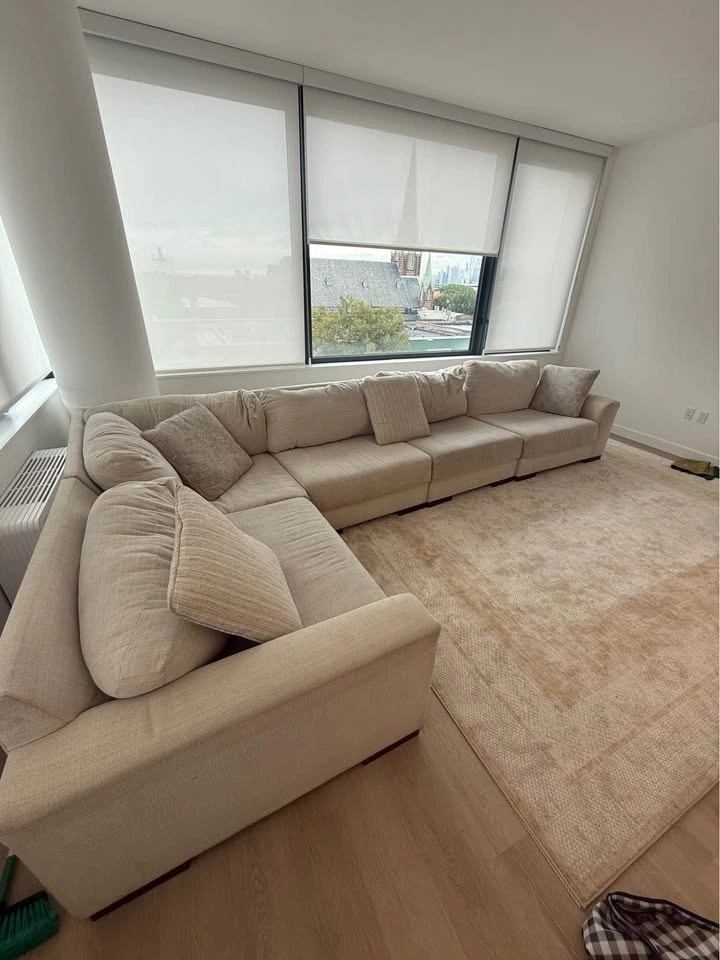Ashley beige/cream Sectional Couch - photo 3