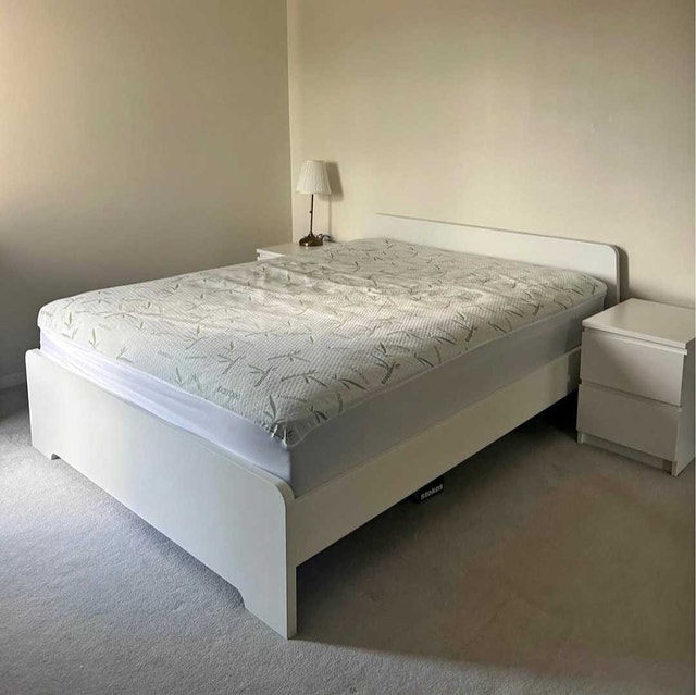 Delivery Available: Queen Sizebed frame, mattress, 1 nightstand - photo 2