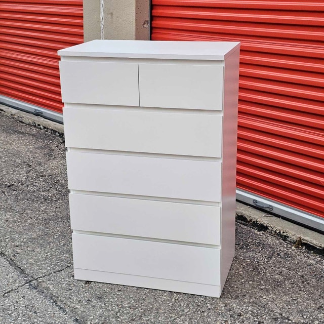 Delivery Available: Large White Dresser