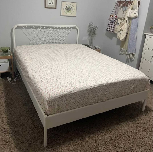 Delivery Available: Queen Size bed frame and mattress