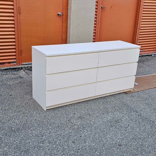 Delivery Available: Large White Dresser MALM