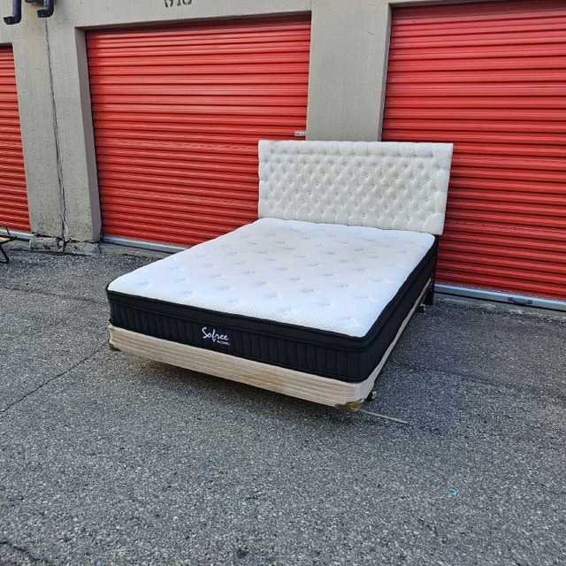 Delivery Available: Queen Bed Frame, Headboard, Box spring - photo 3