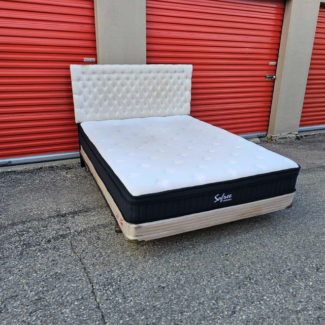 Delivery Available: Queen Bed Frame, Headboard, Box spring - photo 4