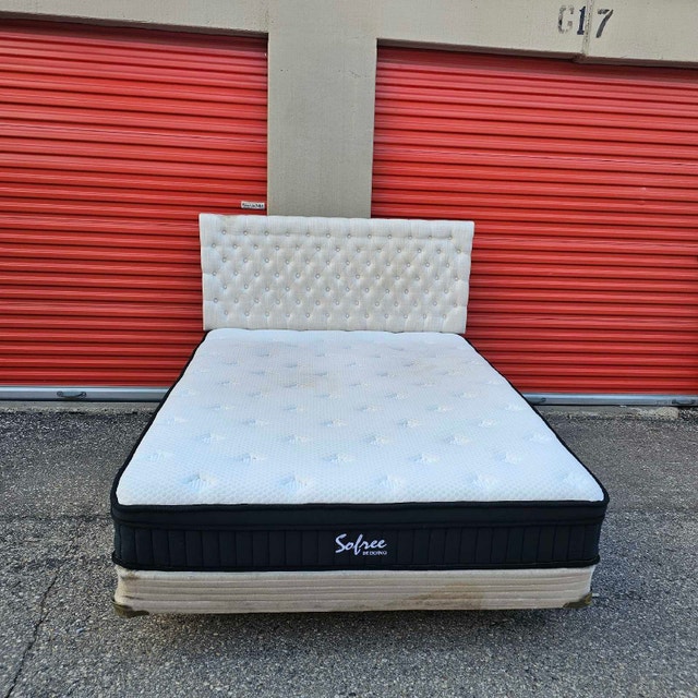 Delivery Available: Queen Bed Frame, Headboard, Box spring - photo 5