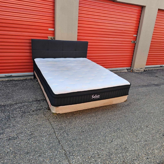 Delivery Available: Queen Bed frame, Headboard, Box Spring