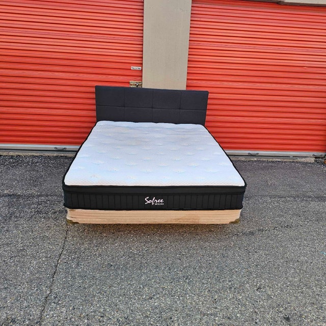 Delivery Available: Queen Bed frame, Headboard, Box Spring - photo 2