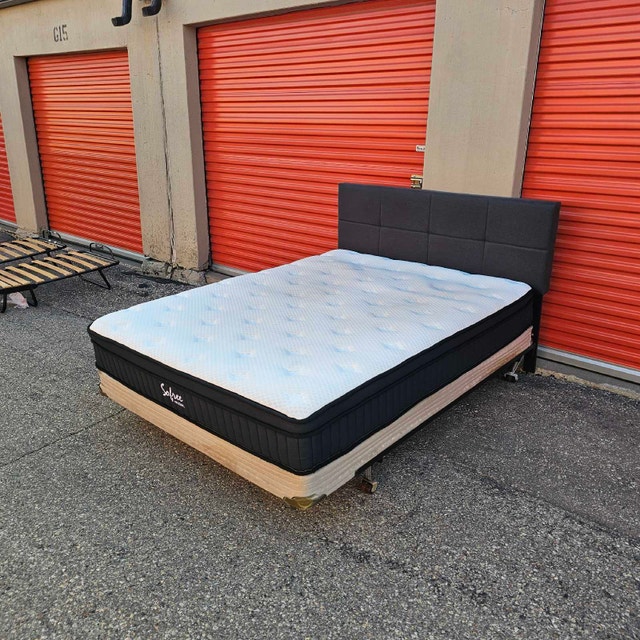 Delivery Available: Queen Bed frame, Headboard, Box Spring - photo 3