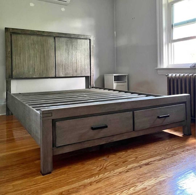 Delivery Available: Queen Size bed frame with 2 Storage drawers - photo 3