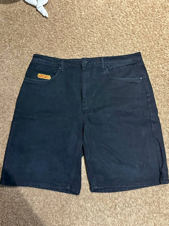 Empyre Black Denim Shorts