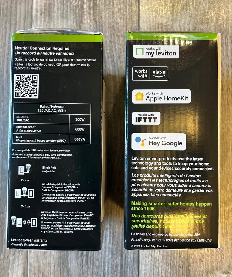 Leviton Decora Smart Wi-Fi Dimmer Switch 2nd Gen - photo 2