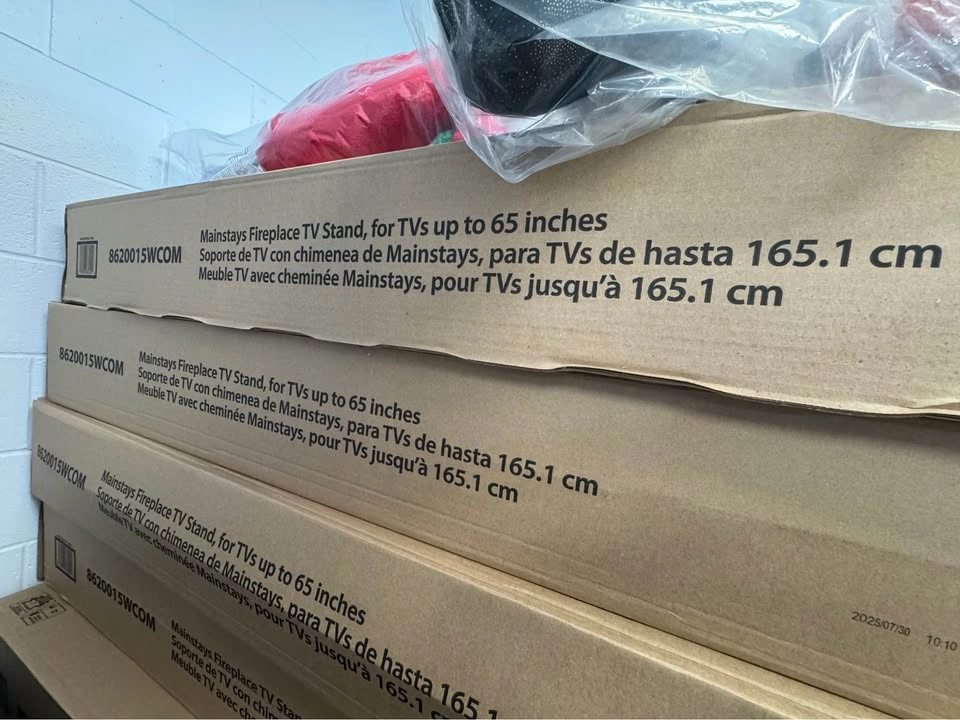 Mainstays Fireplace TV Stand for TVs up to 65 inches - photo 2