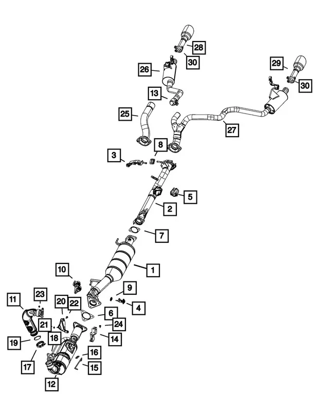 Black chrome Truck Tailpipe Exhaust tip- New(pair) image indicator(8)
