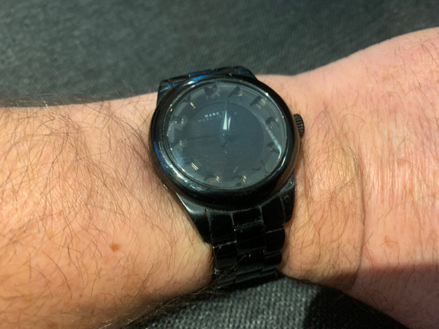 Marc Jacobs Quartz Watch MBM3113 Unisex Black Steel
