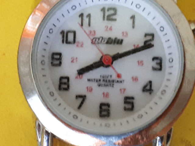 Globlu Ladies Easy Read White Strap Analog Watch - photo 2