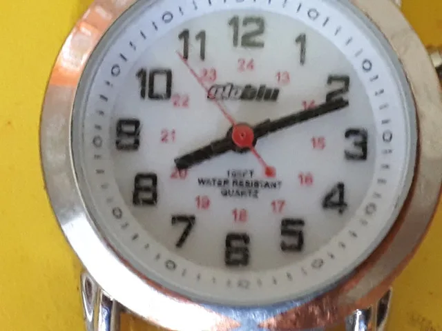 Globlu Ladies Easy Read White Strap Analog Watch image indicator(2)