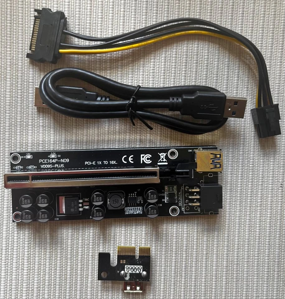 PCI-E 1x to 16x USB Riser Card (V009S-PLUS)