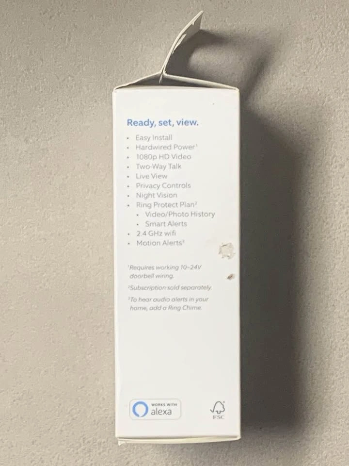 Ring Video Doorbell Wired(Brand New) - photo 4