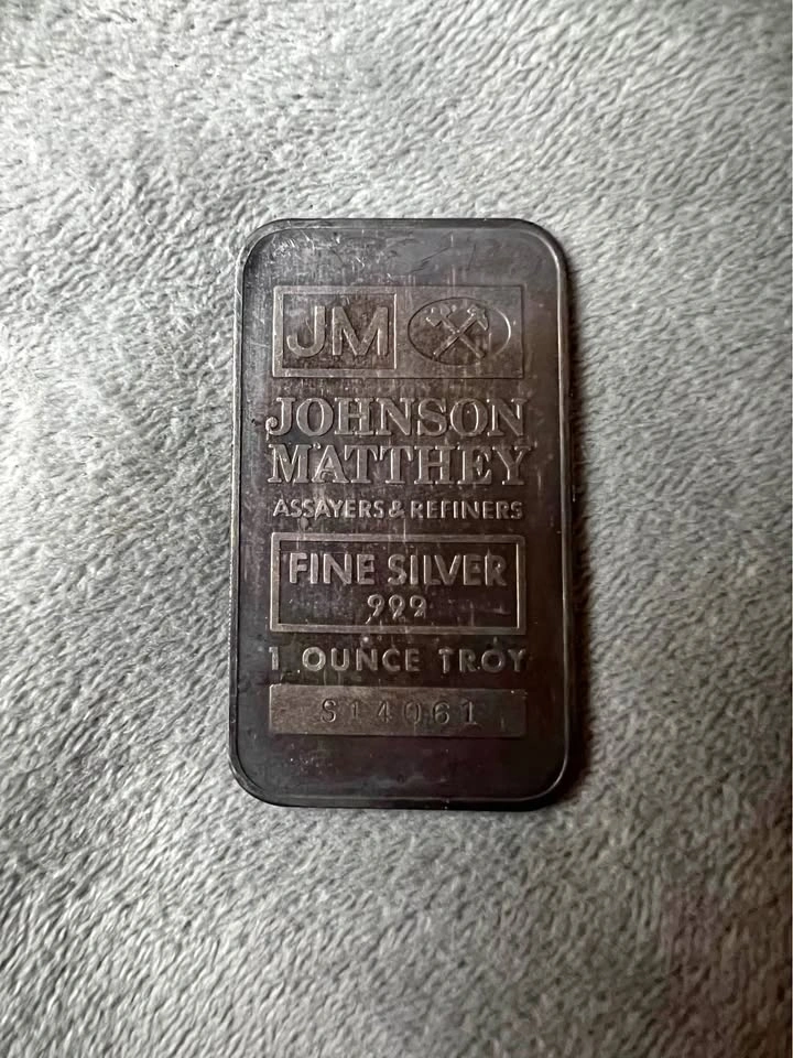 .999 1ounce Silver Bar Vintage
