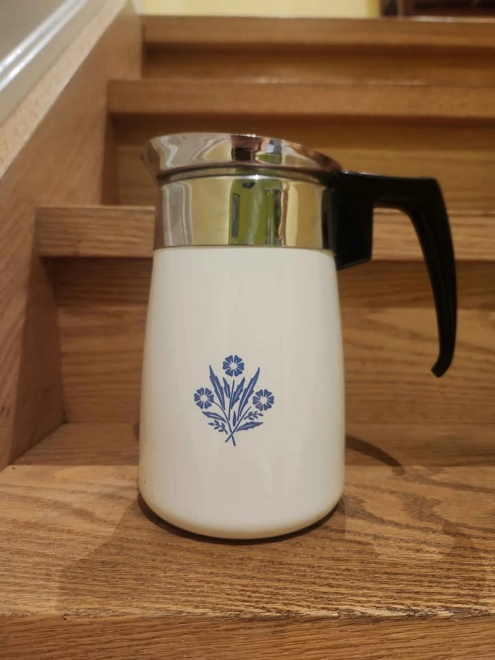 Vintage 1970's Corning Ware Blue Cornflower 6 Cup Percolator - photo 5