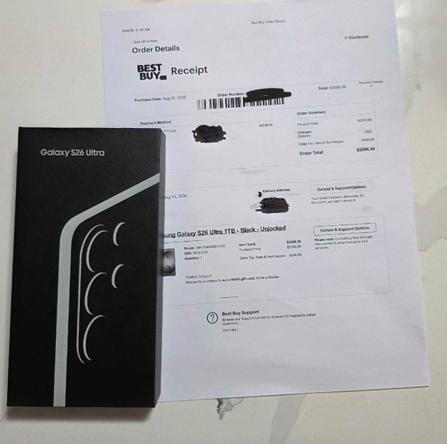 Samsung Galaxy S26 Ultra - 1TB - Black - Unlocked - photo 2
