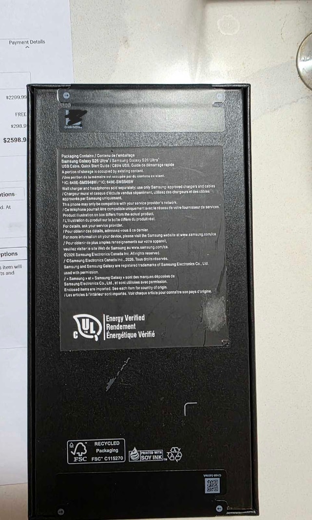 Samsung Galaxy S26 Ultra - 1TB - Black - Unlocked - photo 3
