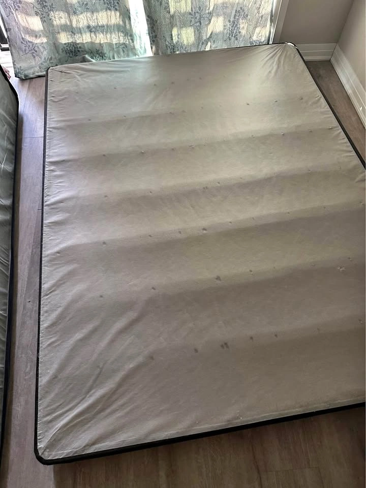 Moving sale: Bamboo Queen Mattress and Bed Base