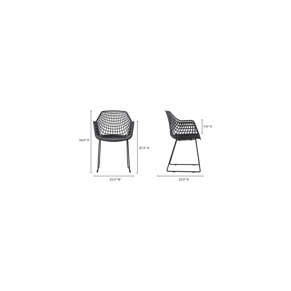Brand New Moe's Home Collection Honolulu Chairs (Set of 2) - photo 3