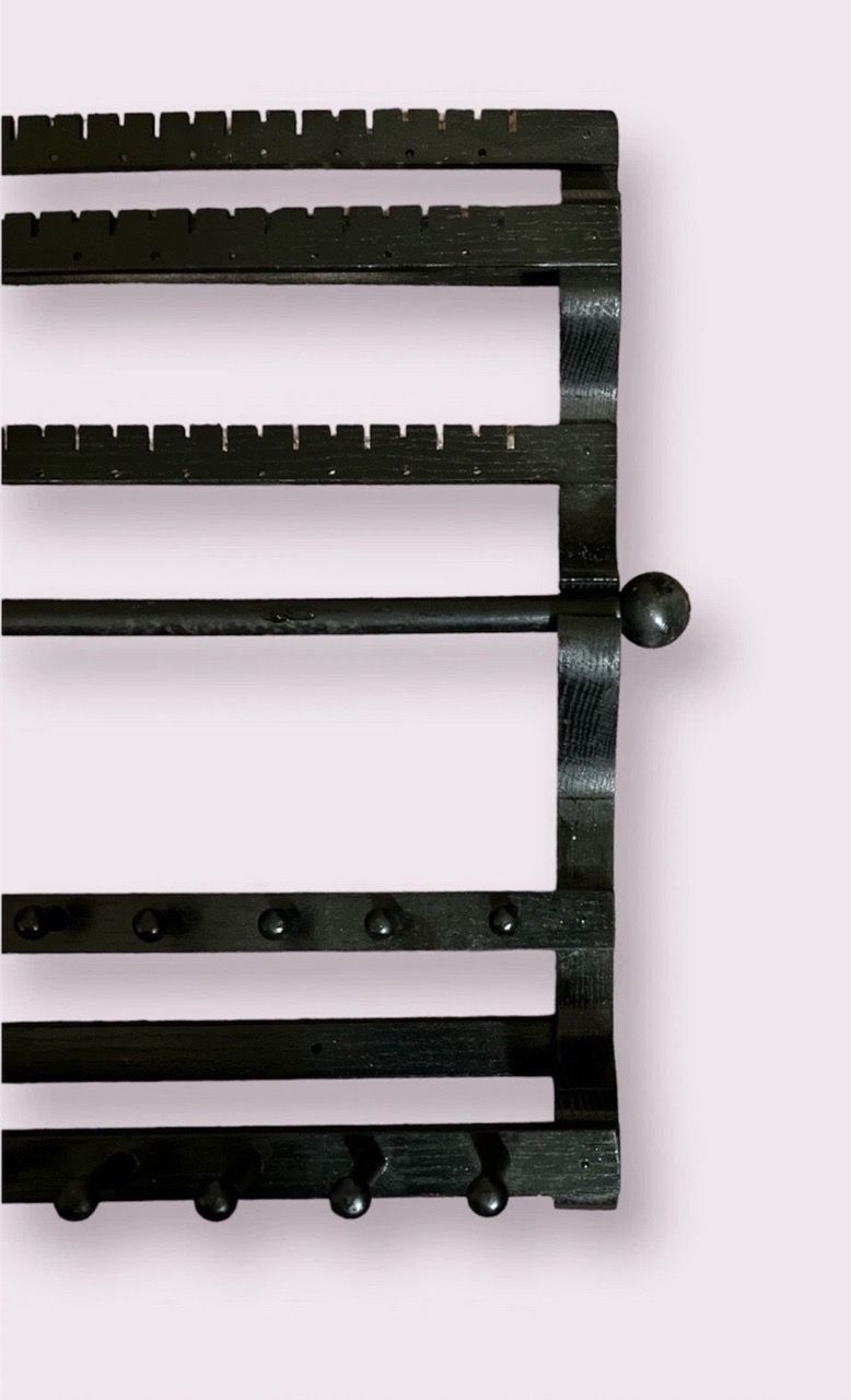 Oak Wall Mount Jewelry Organizer - Black - photo 3