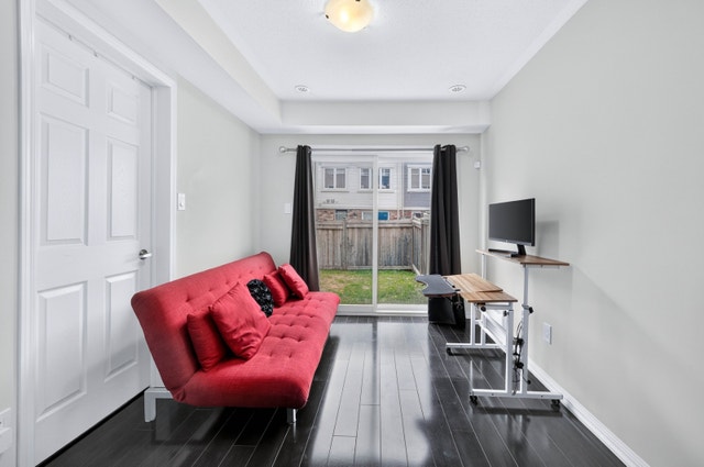 Red Futon + Accent Chair - photo 2