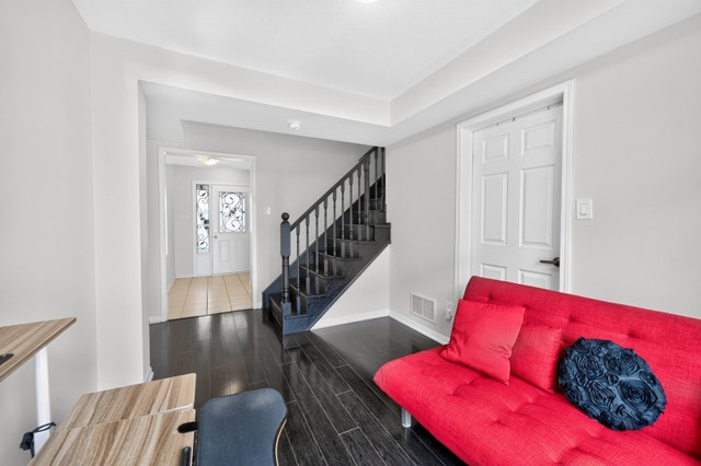 Red Futon + Accent Chair - photo 3