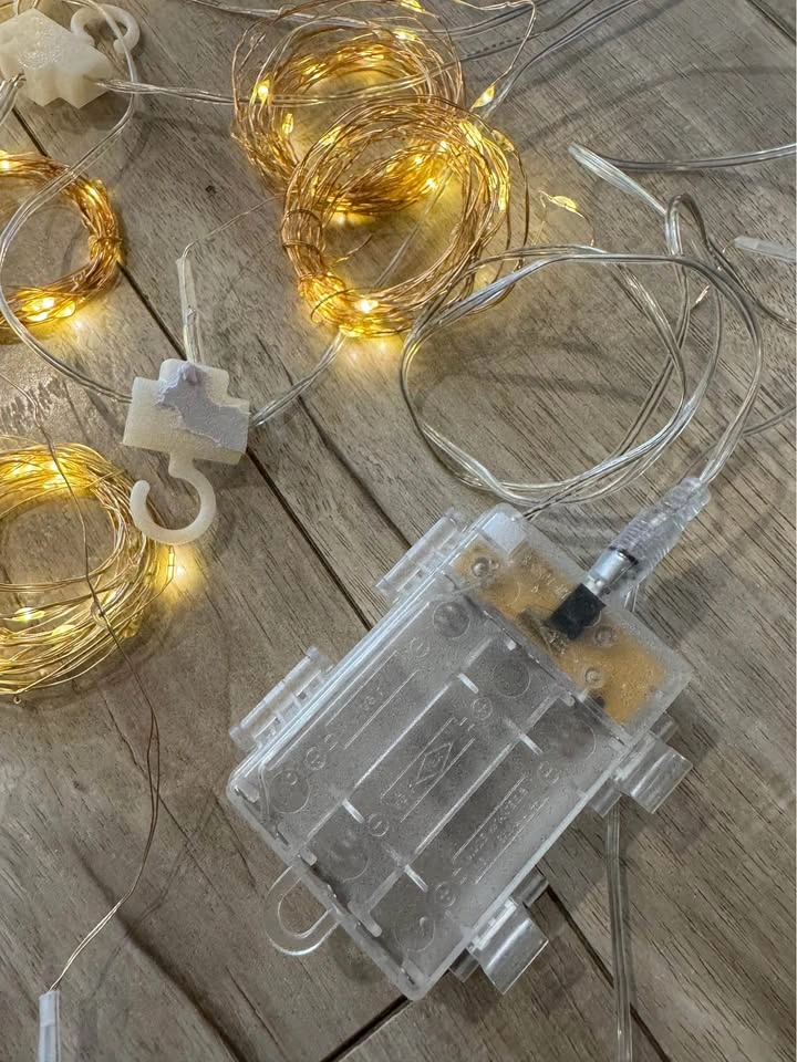 LED Curtain String Lights nine different modes, USB or AA batter - photo 2