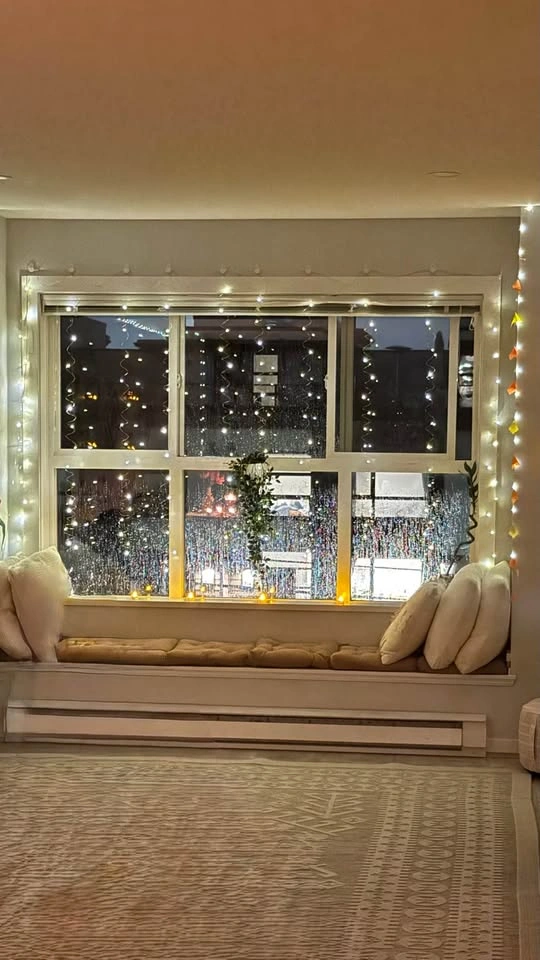 LED Curtain String Lights nine different modes, USB or AA batter - photo 3