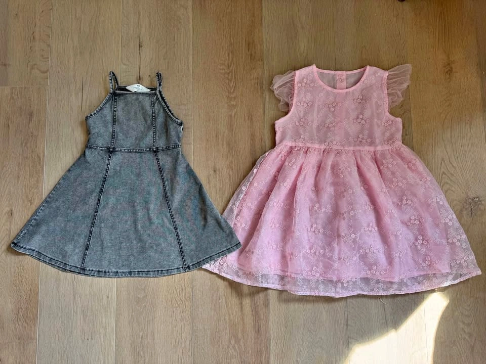 All include for $5! H&M Denim and Pink Lace Girls Dress Bundle