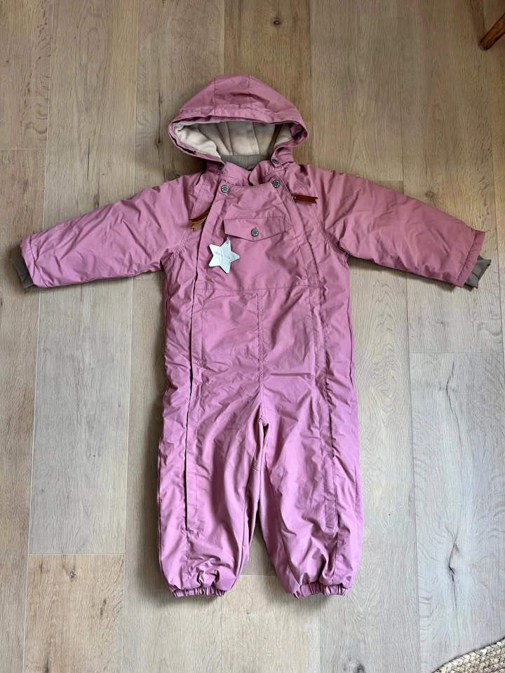 4Y Toddler Girl Rose Pink Winter Snowsuit