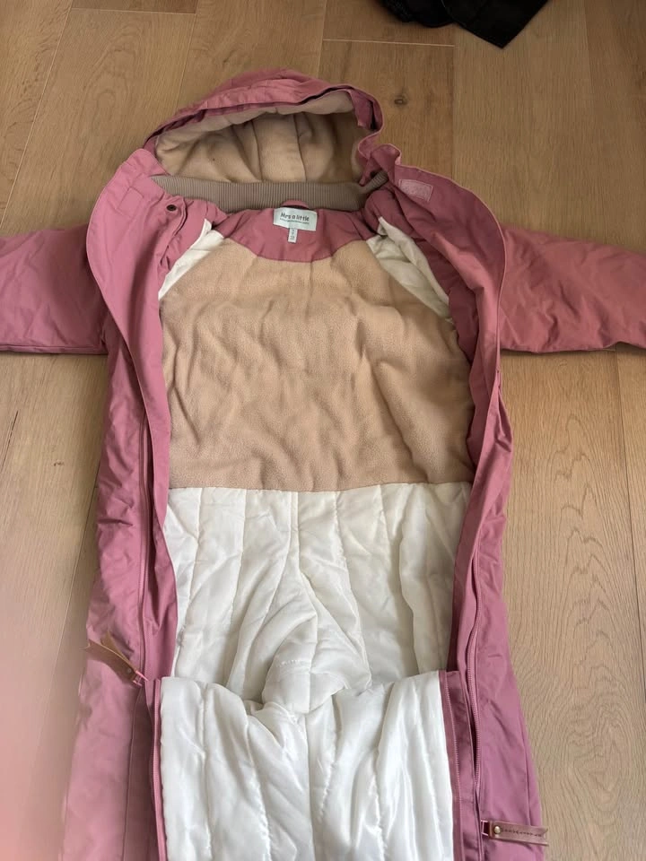 4Y Toddler Girl Rose Pink Winter Snowsuit - photo 4