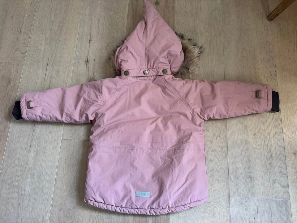 2Y Toddler Girl's Rose Pink Winter Parka with Fur Hood - photo 3