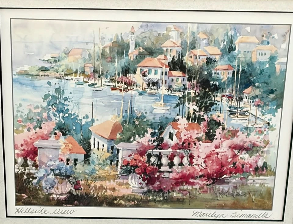 MARILYN SIMANDLE Water colour print