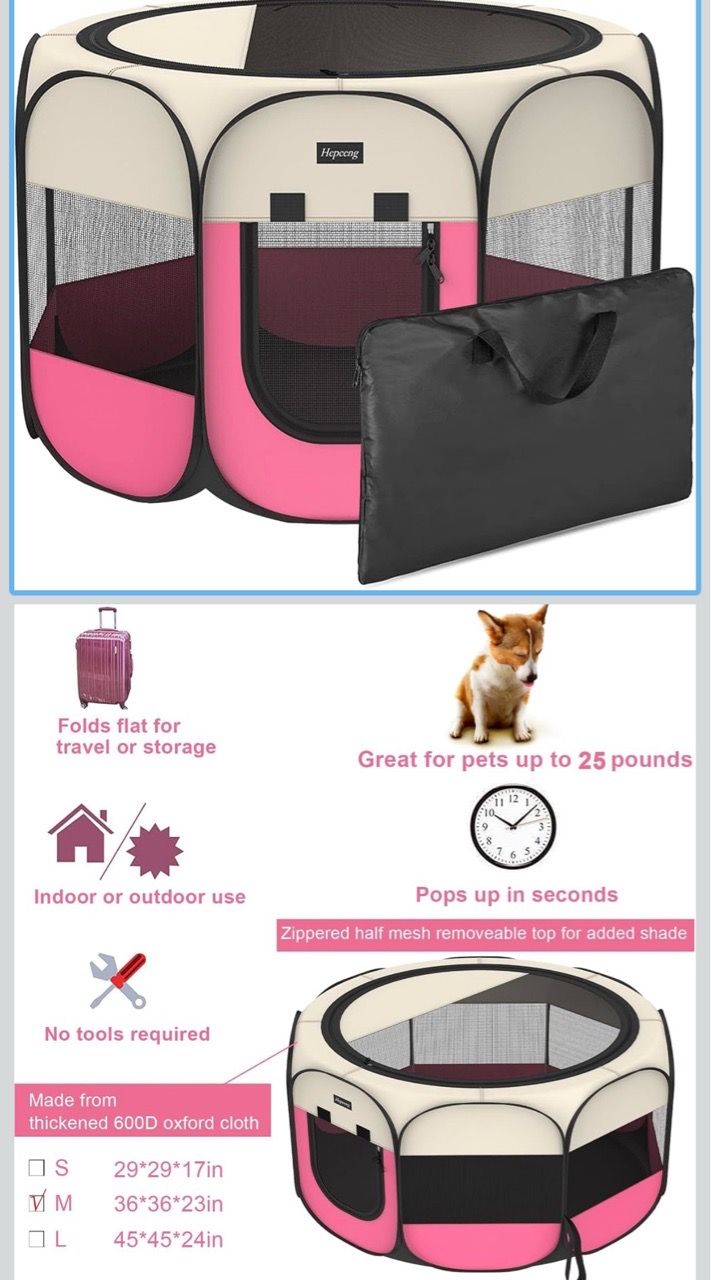 Portable Puppy Playpen
