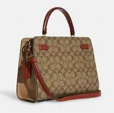 Coach Lane Carryall Satchel - Colorblock Signature Canvas