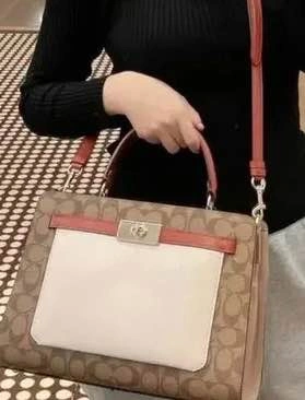 Coach Lane Carryall Satchel - Colorblock Signature Canvas - photo 4