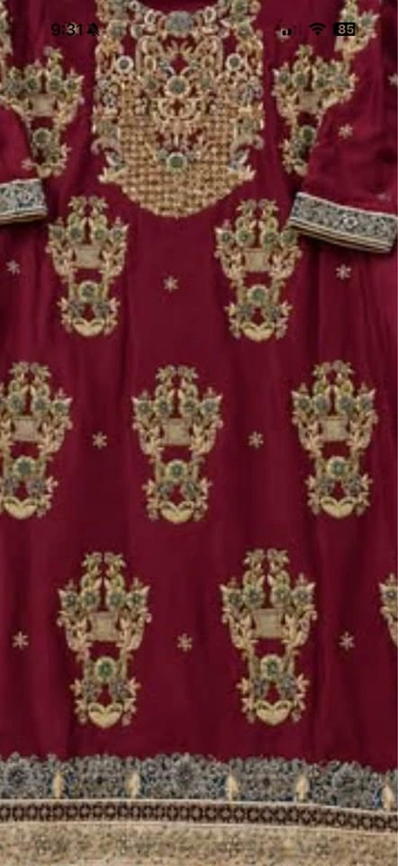 Elegant Embroidered Pakistani/Indian Wedding Party Wear - photo 3
