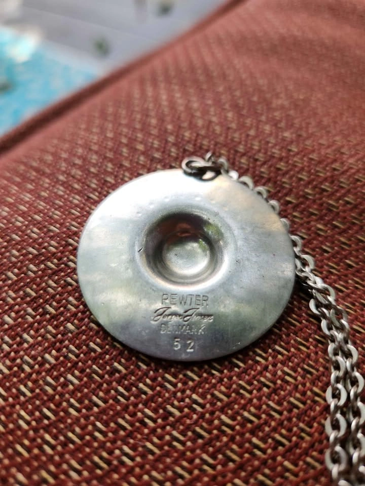 Vintage 1960s Danish Pewter Necklace by Jørgen Jensen, Model 52 - photo 2