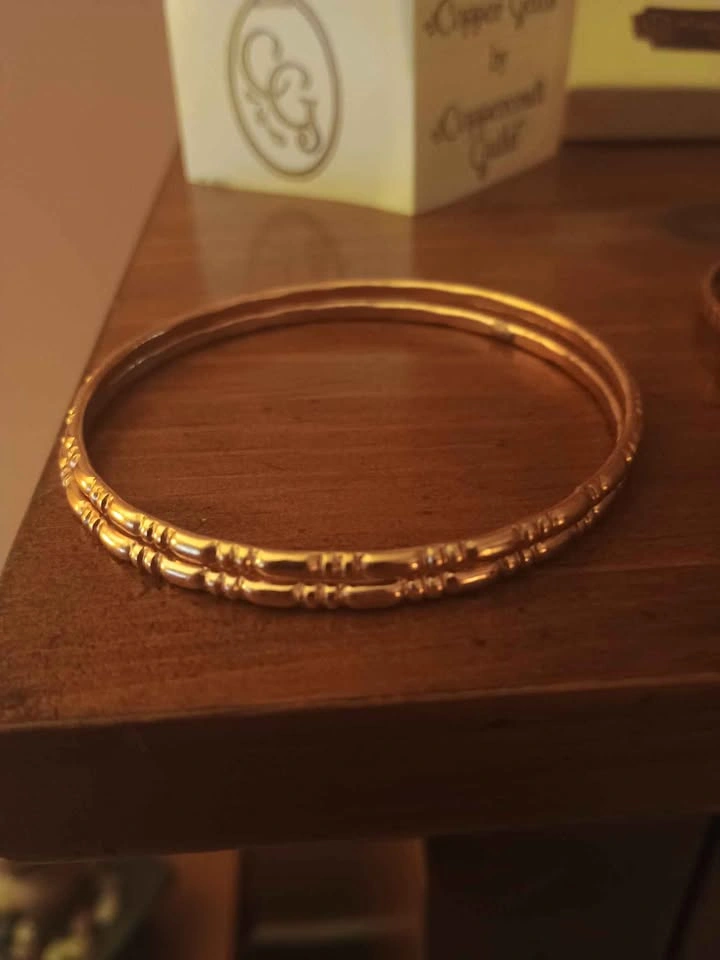 6x 1970s Coppercraft Guild Copper Bangle Bracelets - photo 3