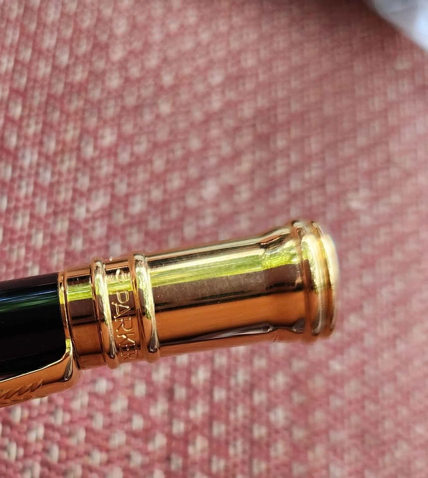 Vintage Parker Duofold Classic Ballpoint Pen (Black/Gold) - photo 5