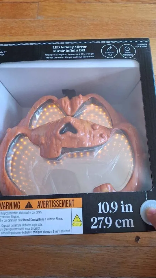 Light Up Infinity Mirror Pumpkin - photo 2