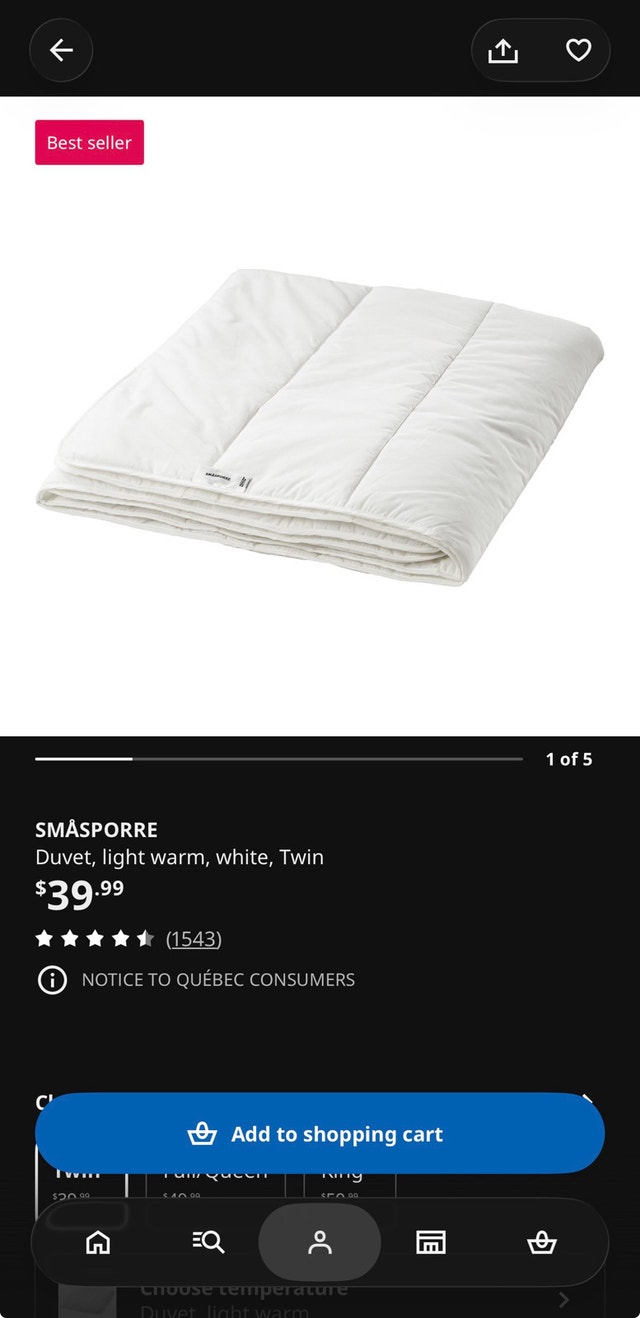 IKEA Twin Bed Frame + Mattress & Full Bedding Set - photo 4